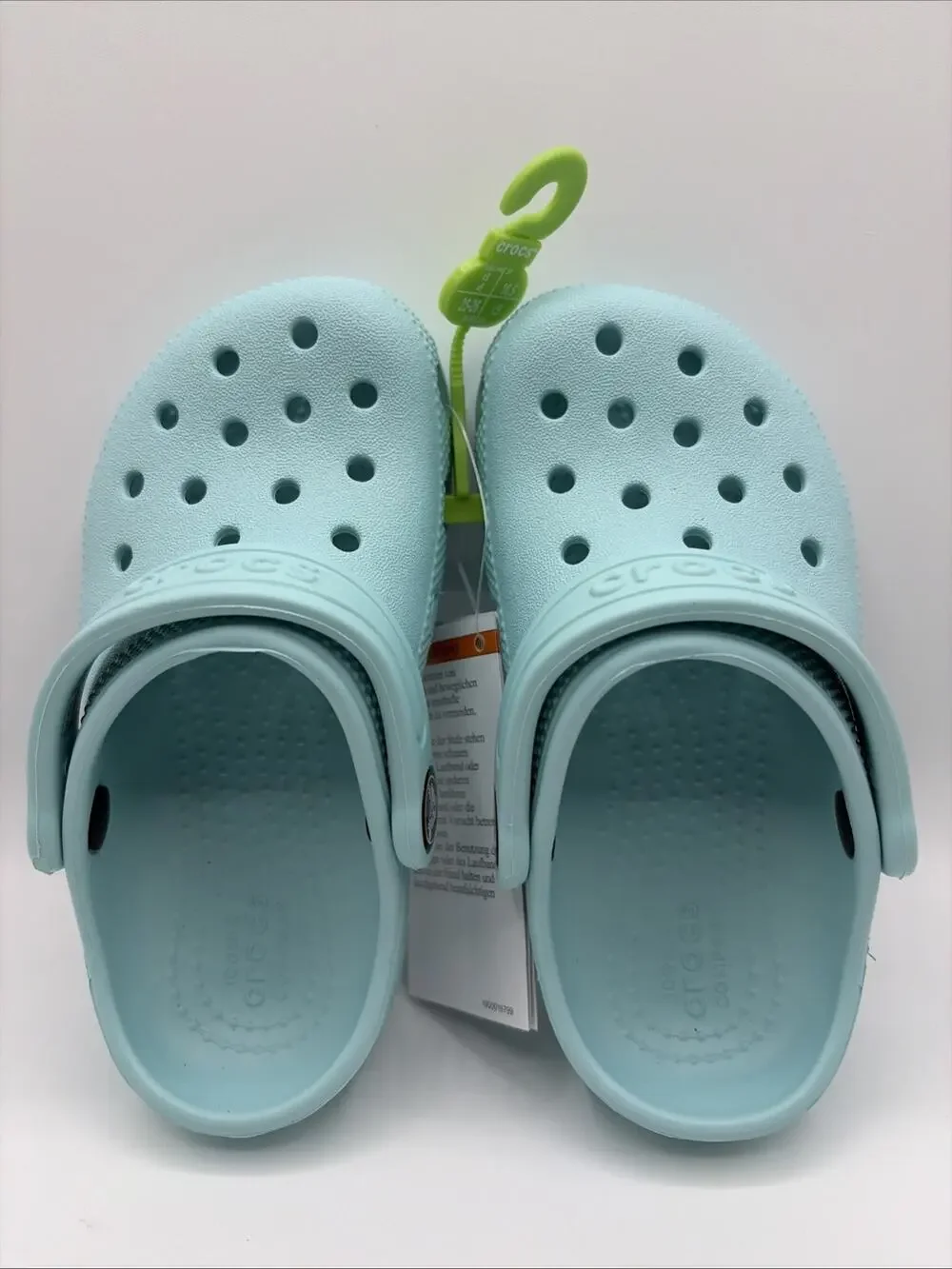 Crocs Kids Classic Clog Size C9 EU 26 Retro Teal NWT